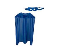 Adult Blue Superhero Cape and Mask Kit