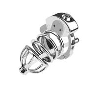 Adult Bondage Toy Metal Chastity Cage Stainless Steel with Adjustable Ring Design Penis Cage Chastity Device Penis Lock Adult Sex Toy for Male