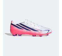 adidas Unisex F50 Hyperfast League Firm Ground Football Boots Shoes, FTWR White/Solar Purple/Solar Turbo, 6 UK