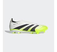 adidas Unisex Predator League Laceless Firm Multi Ground Football Boots, Cloud White/Core Black/Lucid Lemon, 7.5 UK
