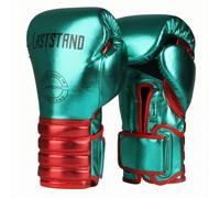 Adult Boxing Gloves With Hook And Loop Closure For Punching Bag Training Sparring Exercise Workout Suitable For Men Women Gym Fitness, Green And Red, size to 10