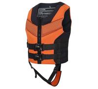 Adult Buoyancy Aid Swim Vest, Life Jacket Adult Unisex Adjustable Buoyancy Vest Waterproof Float Waistcoat Gilet with Crotch Strap Lifejacket for Watersports Fishing Surfing (11-Orange, 12-14Years)