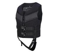 Adult Buoyancy Aid Swim Vest, Life Jacket Adult Unisex Adjustable Buoyancy Vest Waterproof Float Waistcoat Gilet with Crotch Strap Lifejacket for Watersports Fishing Surfing (11-Black, 9-12Years)