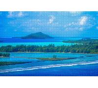 Adult Challenge Jigsaw Puzzle Bora Bora French Polynesia for Players Who Like to Challenge The Difficult and Unlock More Complex Patterns in Hd_300pcs