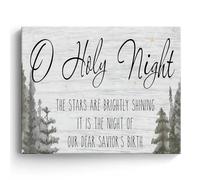 Adult Challenge Puzzle 1000 Pieces Christmas O Holy Night Religious Christmas Country Style Holiday Church Inspirational Christian