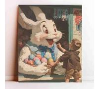 Adult Challenge Puzzle 1000 Pieces Rabbit Pop Surrealism Art Education Challenge Wooden Puzzle Gift Wall Decoration