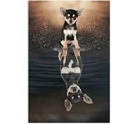 Adult Chihuahua Vintage Tin Signage Wall Decoration For Restaurant, Cafe, Bar, Home, Courtyard Wall Metal Sign 8x12 Inch