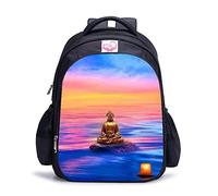 Adult children's backpack Buddha Adult backpack Suitable for boys and girls backpack teen fashion school bag (41x28x12 cm/16 inch) 3D printed backpack