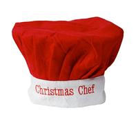 Adult Christmas Chef HAT Christmas Cook RED - 1 PC