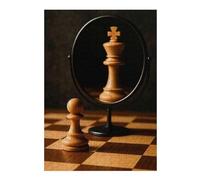 Adult Classic Jigsaw Puzzle, Chess Pawn King Reflection, 300 PCS