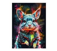 Adult Classic Jigsaw Puzzle, Colorful Chinchilla Art, 500 PCS