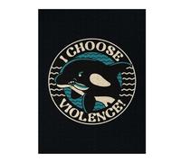 Adult Classic Jigsaw Puzzle, Orca I Choose Violence, 500 PCS