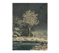 Adult Classic Jigsaw Puzzle, Snowing Landscape, 500 PCS