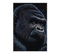 Adult Classic Jigsaw Puzzle, Splash Paint Gorillas, 300 PCS