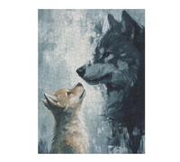 Adult Classic Jigsaw Puzzle, The Bond of Wolves, 500 PCS