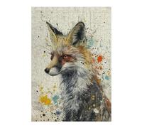 Adult Classic Jigsaw Puzzle, Whimsical Fox Art, 300 PCS