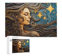 Adult Classic Jigsaw Puzzle, Whispering Stars A Dreamy Portrait, 1000 PCS
