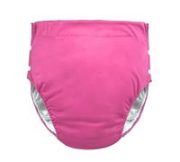 Adult Cloth Diaper,Adjustable Incontinence Diapers with Snaps Leakproof Panties Incontinence Protective Briefs Underwear for Bedridden Elderly,Washable and Reusable(Rose red,X-Large)
