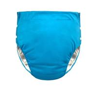 Adult Cloth Diaper,Adjustable Incontinence Diapers with Snaps Leakproof Panties Incontinence Protective Briefs Underwear for Bedridden Elderly,Washable and Reusable(Blue,Large)