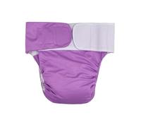 Adult Cloth Diaper, Adjustable Nappy Pants Against Incontinence, Waterproof Leakfree Underwear Diapers Covers for Women Men(Purple)
