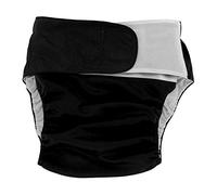 Adult Cloth Diaper, Washable Reusable Adult Nappy for Old Man Incontinence Teen Special Needs, Adjuatable Incontinent Care Breathable Nappy Pants 12.5x6.6x14.5(Black)