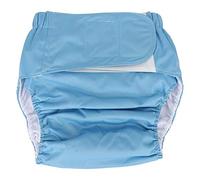 Adult Cloth Diaper, Waterproof & Reusable Elderly Incontinence Nappies Underwear with Maximum Absorbency for Men or Women, Waist: 19.7-49.9inch(Blue)
