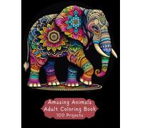 Adult Coloring Book - Mandala Animal Designs 100 Pages A4 Format 8.5 x 11
