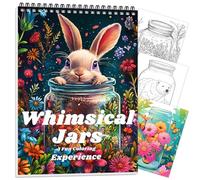 Adult Coloring Book Spiral Bound, Mindfulness Coloring Book for Women Relaxation, Thick Paper One Sided Design, Gift for Adult to Relax and Relieve Anxiety-Magic Wishing