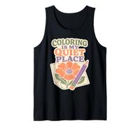 Adult Coloring Hobby Coloring Book Lover Gift Tank Top