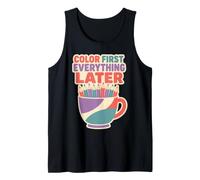 Adult Coloring Hobby Coloring Book Lover Gift Tank Top