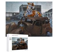 Adult Colourful Jigsaw Puzzle, A Boy And His Tiger, 500 PCS