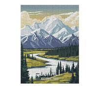 Adult Colourful Jigsaw Puzzle, Denali National Park, 500 PCS