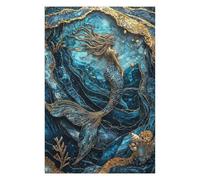 Adult Colourful Jigsaw Puzzle, Golden Tide Siren, 1000 PCS