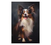 Adult Colourful Jigsaw Puzzle, Papillon Dog, 1000 PCS