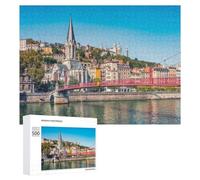 Adult Colourful Jigsaw Puzzle, The City Of Lyon, 500 PCS
