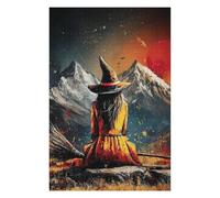 Adult Colourful Jigsaw Puzzle, Witch's Solitude Mountain Sunset, 1000 PCS