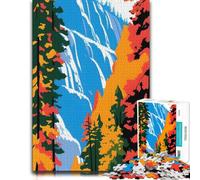 Adult Colourful Jigsaw Puzzle, Yosemite Vallet Art, 500 PCS