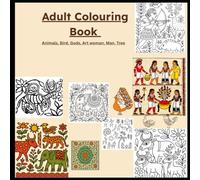 Adult Colouring Book: Animal, ArtWoman, Tree, birds and a mindful Healing by Coloring Journey