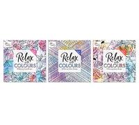 Adult Colouring Book - Anti Stress Colour Therapy Relaxing 60 Different Designs in Each Book (Relax with Colours 60 Pattern Designs with Free Colouring Pencils)