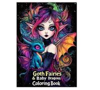 Adult Colouring Book - Gothic-Inspired Color Pages Drawing Book | Creative Daily Dragons Fairies Art Sketch Book | Adult Goth Relaxation Colouring Books For Adults | Gothic Fantasy Adventure Colouring