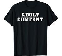 Adult Content Kids Womens Mens T Shirt Medium Black