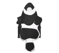 Adult Costume Black And White Critter Suit Outfit Cosplay Set With Soft Polyester Composite Cotton For Lightweight Wear Suitable for Halloween Parties, Black And White, Adult Skunk Costume
