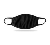 Adult Cotton Face Mask, Reusable Washable & Protective Face Cover, Breathable & Safety Mask, Unisex Single Layer Face Cover for Running, Cycling, Camping, Black, 1pc