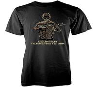 Adult Counter Strike Csgo Inspired Gaming Skeleton Mens T Shirt Black Size L