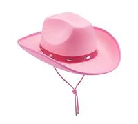 Adult Cowboys Hat Women's Masquerade Party Trimmed Cowboy Hat Plain Colours Cowboy Cap Light Up Sequin Cowgirl Hats Unisex Fancy Dress Party Accessory