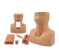 Adult Cricothyrotomy Simulator, Tracheostomy Simulator Model, PVC Tracheotomy Simulation Model, Surgical Airway Trainer, for Clinical Emergency Practice Advanced Airway Management Simulator.