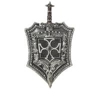 Adult Crusader Knight Plastic Shield and Sword