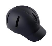 Adult Cycling Helmet, Baseball Cap Style, Integrated EPS Foam Core and PC Shell, Adjustable for 22 in to 24 in Head Size, Quick Release Chin Strap, Black