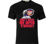 Adult D.T.F Whoop Ass Don`t Make me Open This T Shirt (UK, Alpha, XXL, Regular, Regular, Black)