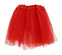 Adult Dancewear Princess Tutu Skirt Skirts Dress Up Fancy Dress Tutu Hen Night Party (Red)